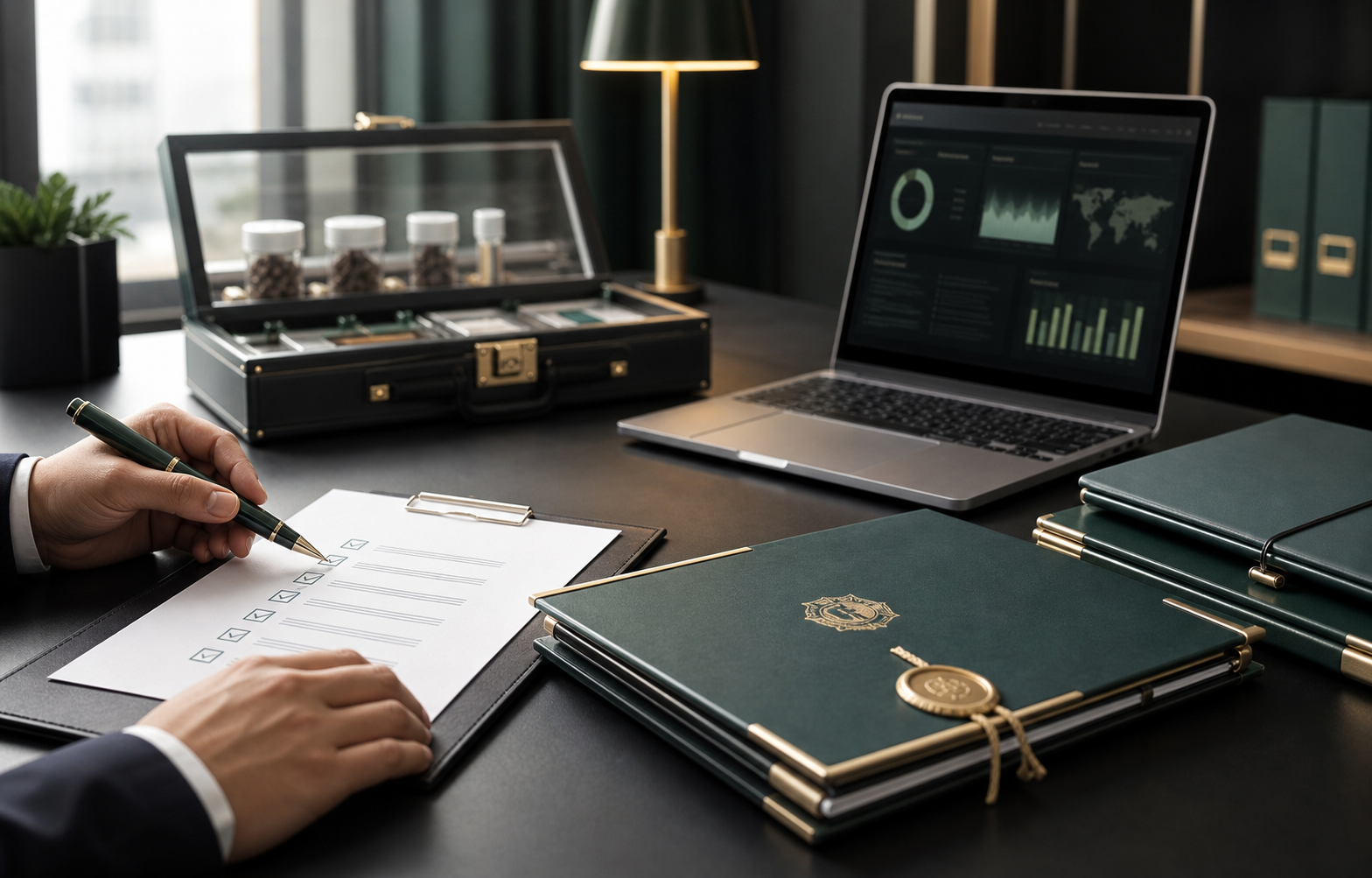 Compliance-led document review desk